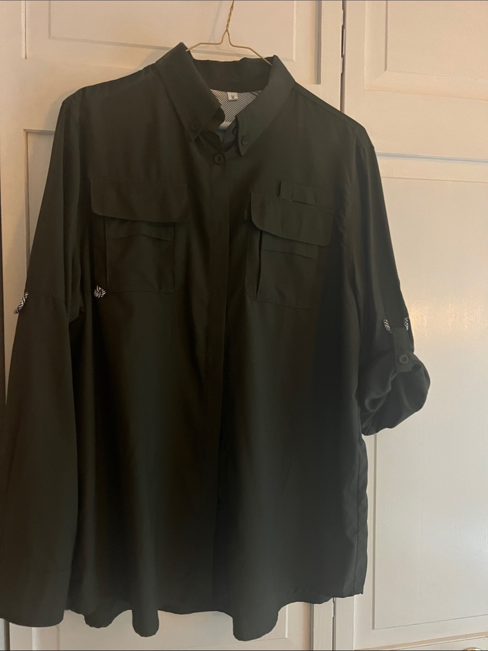 Women’s Dark Olive Utility Shirt - Great for Safari